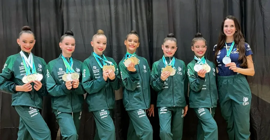 ADR Unopar conquista sete medalhas no Sul-Americano de Ginástica Rítmica na Argentina