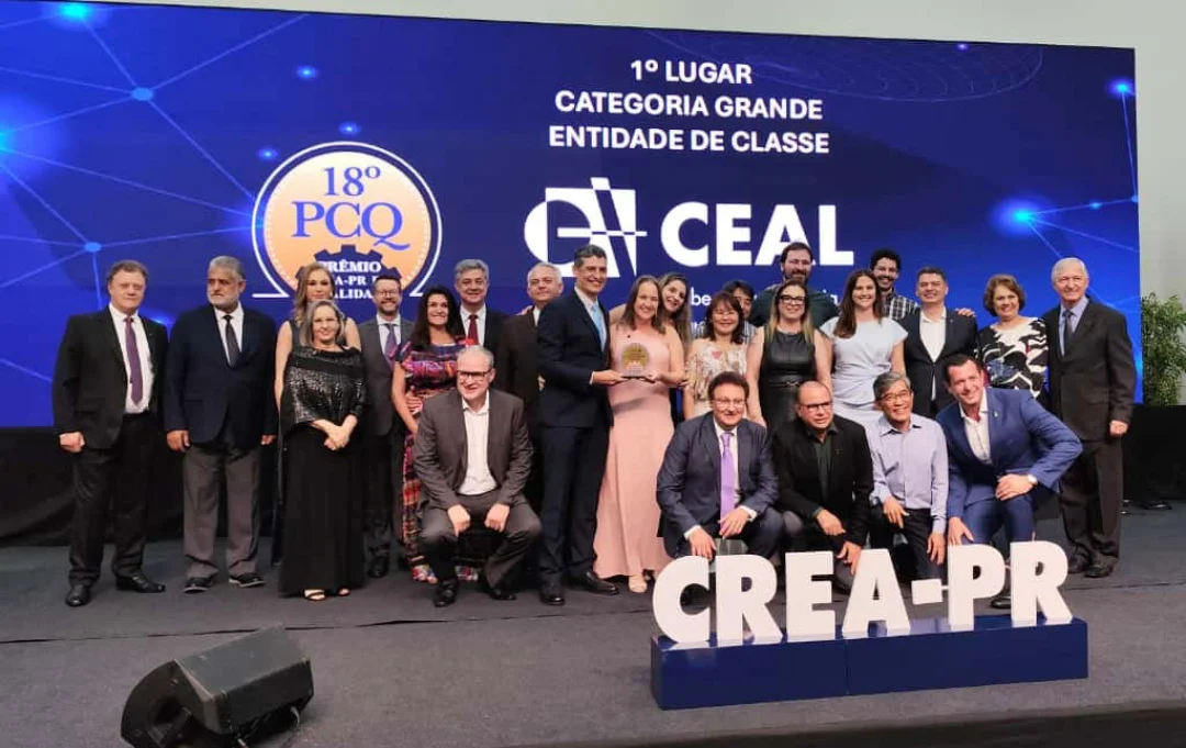 CEAL conquista 1º lugar na categoria Grande Entidade de Classe e outros prêmios do Crea