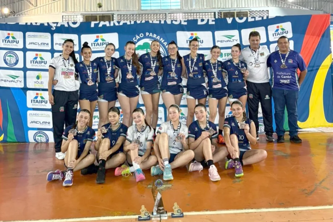 Atletas de Cambé são convocadas para seletiva da Seleção Paranaense de vôlei Sub-16