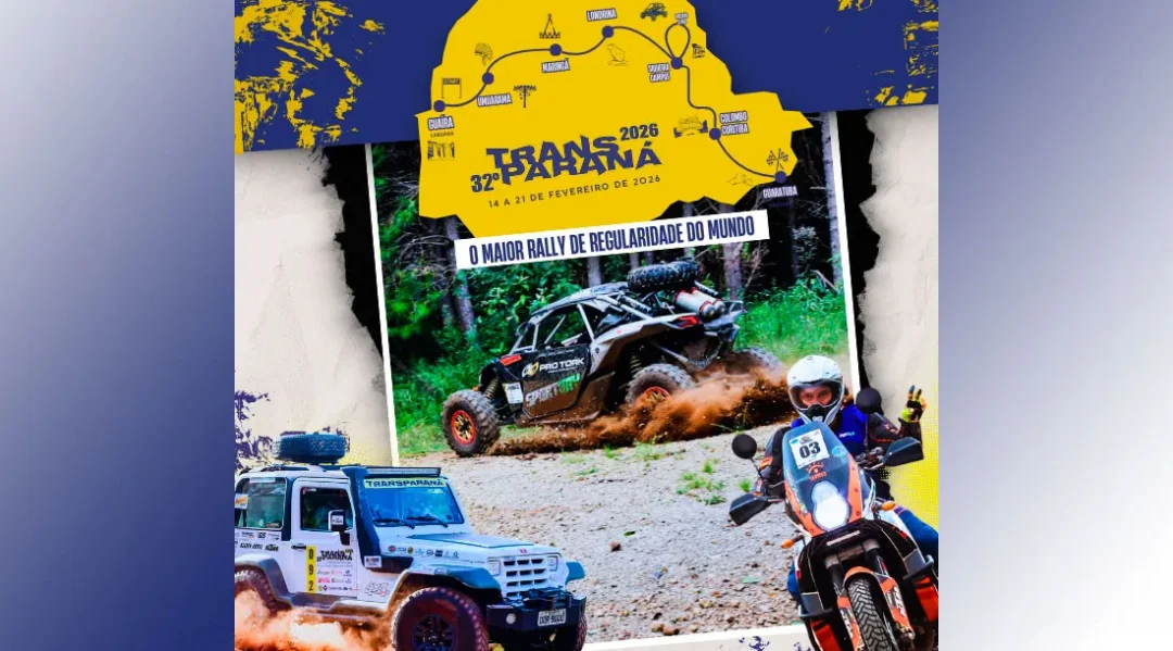 Londrina recebe 32° Rally de Regularidade Transparaná nesta terça-feira (17)