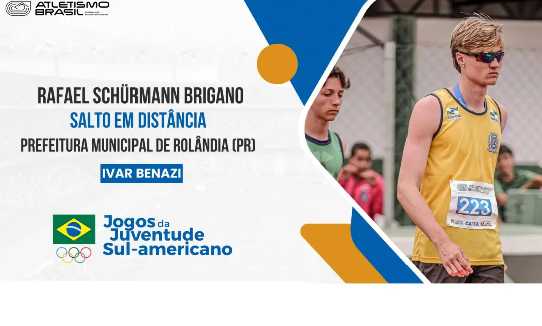 Rafael Schurman Briganó é convocado (mais uma vez) para a seleção brasileira de Atletismo