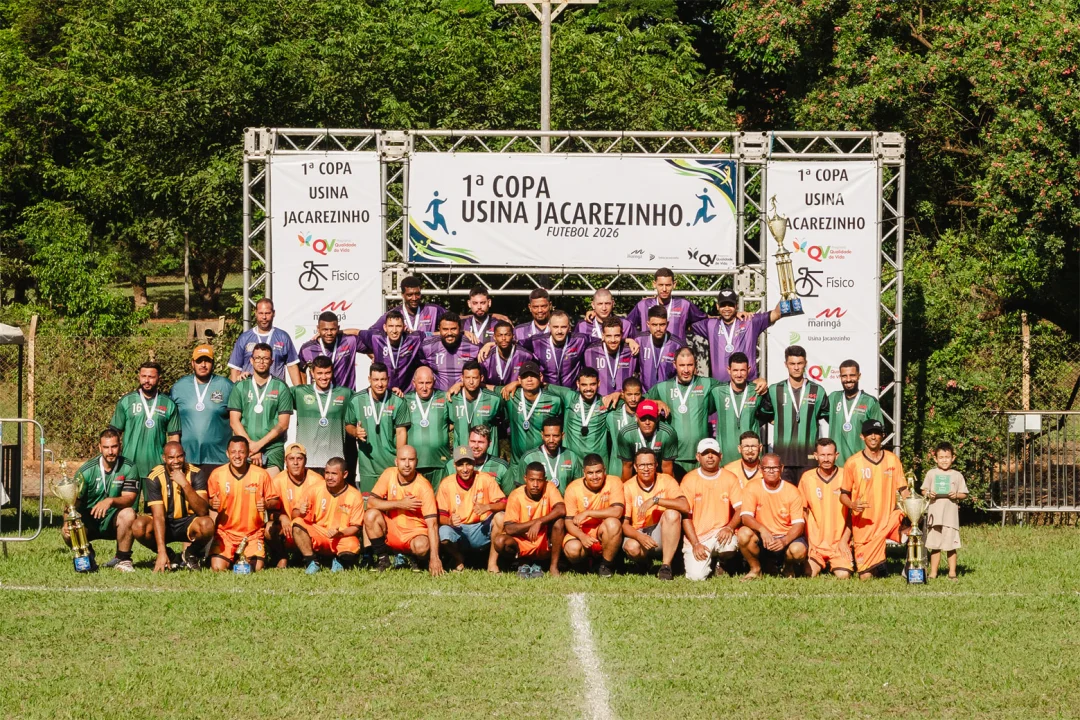 Usina Jacarezinho promove ações esportivas para incentivar saúde, integração e inclusão entre colaboradores