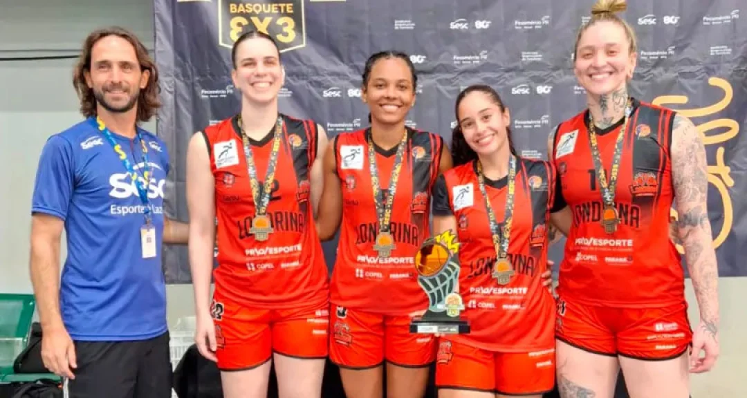 Equipes femininas da APVE Londrina são campeãs em etapa do Copa Sesc Paraná de Basquete 3×3
