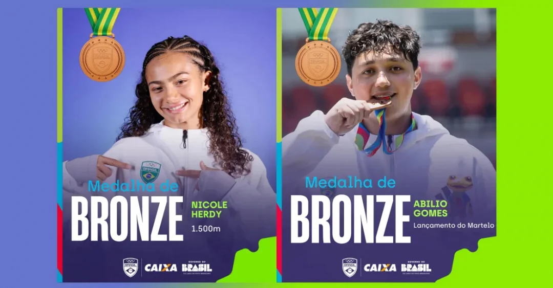 Dupla do Londrina Atletismo brilha no Sul-Americano da Juventude