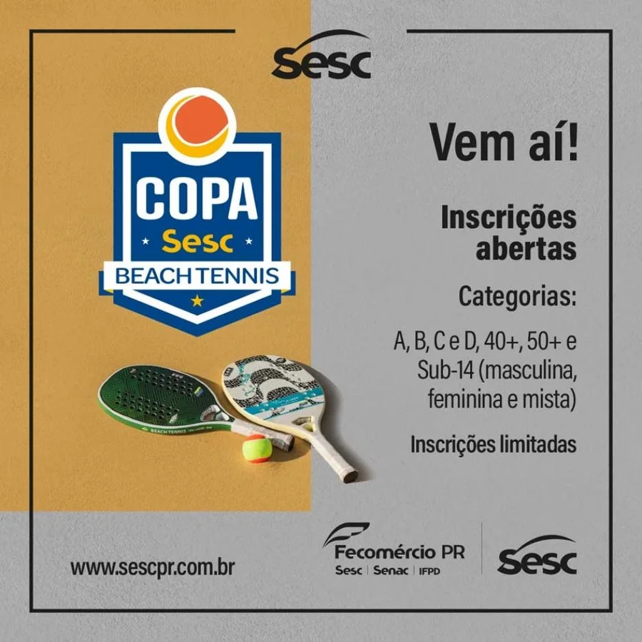 Vem aí, Copa Sesc de Beach Tennis 2021