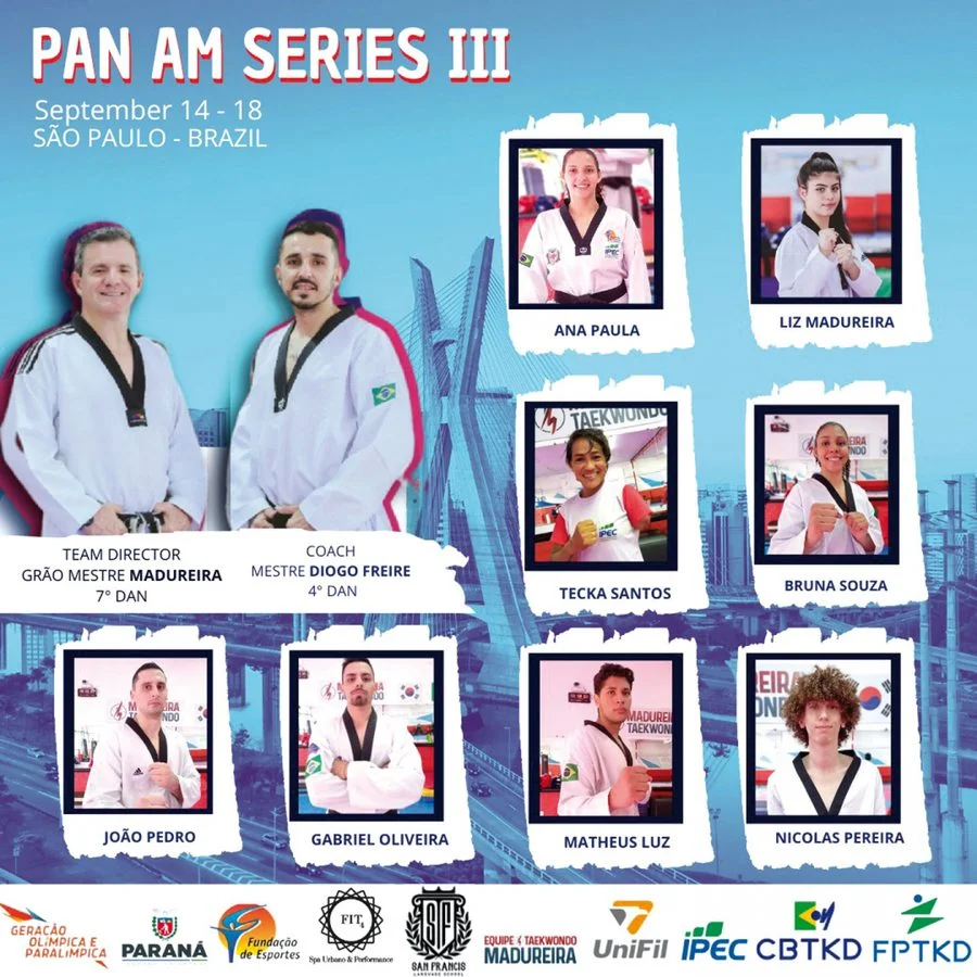 Atletas da Academia Madureira Taekwondo participam do Pan Am Series III