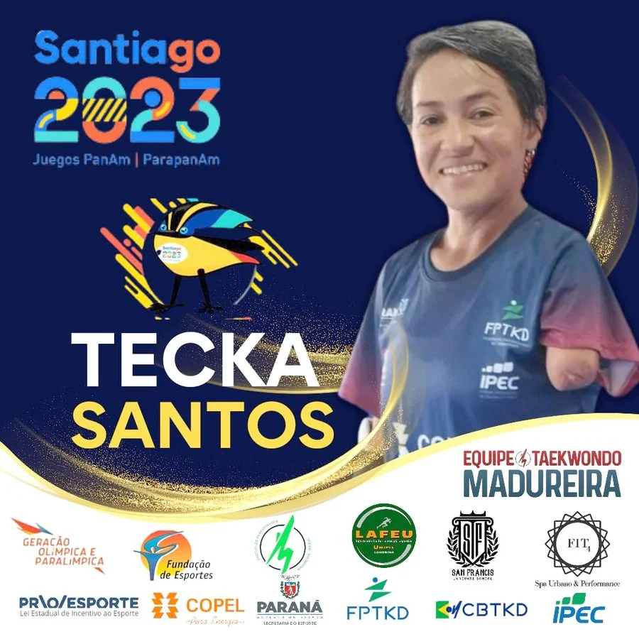 Tecka Santos Representará o Brasil nos Jogos Parapan-Americanos em Santiago