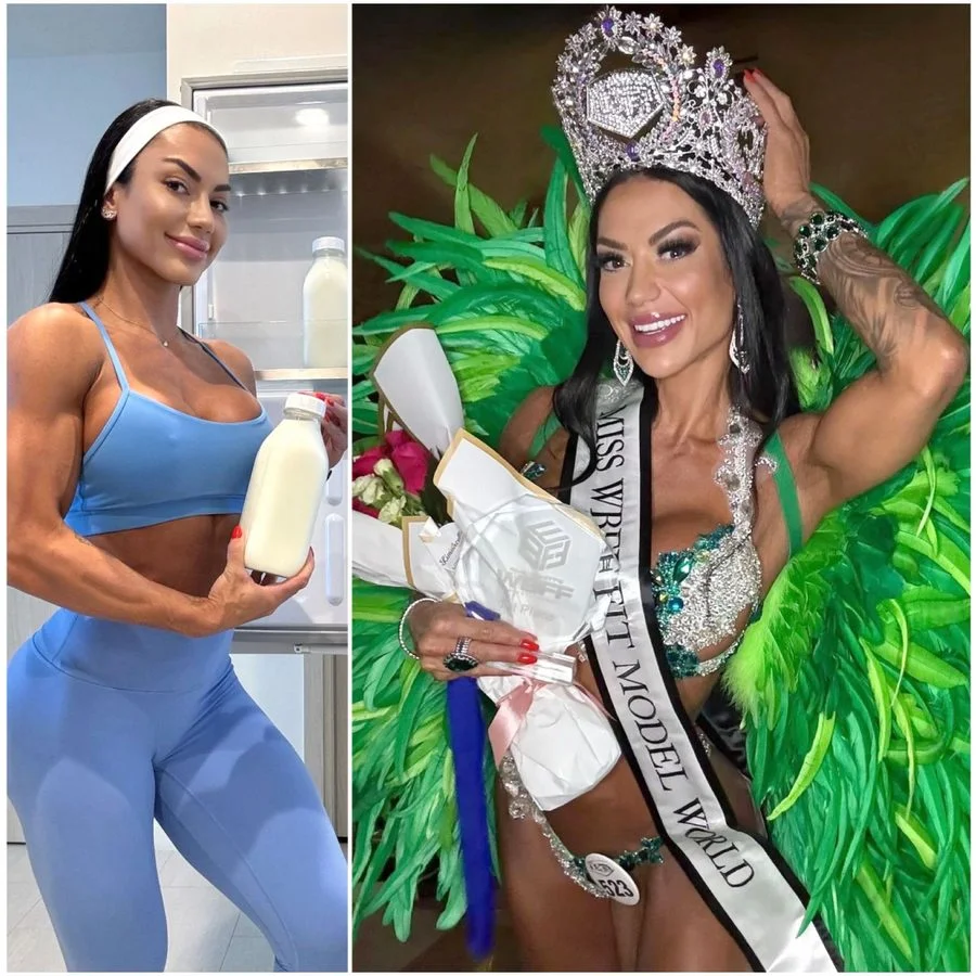 Atleta brasileira revela uso de leite materno nos cuidados com a pele após vencer campeonato de fisiculturismo nos EUA