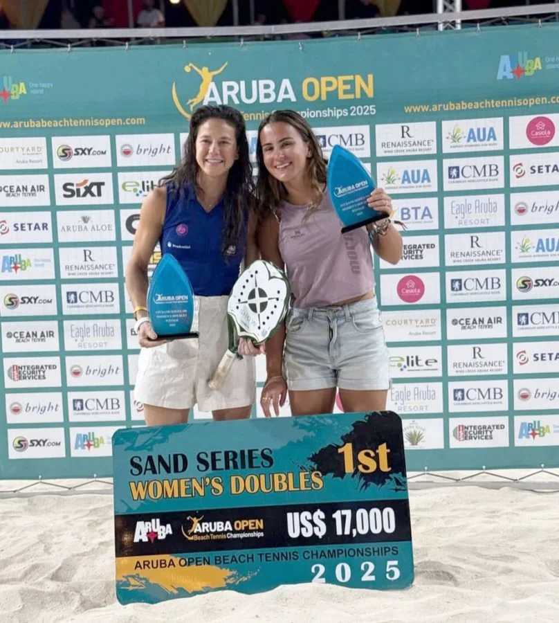 Rolandense Vitória Marchezini é bicampeã do Sand Series de Aruba, o mais tradicional torneio do mundo
