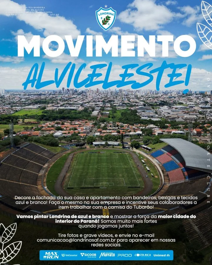 Movimento Alviceleste – “Vamos pintar Londrina de azul e branco”