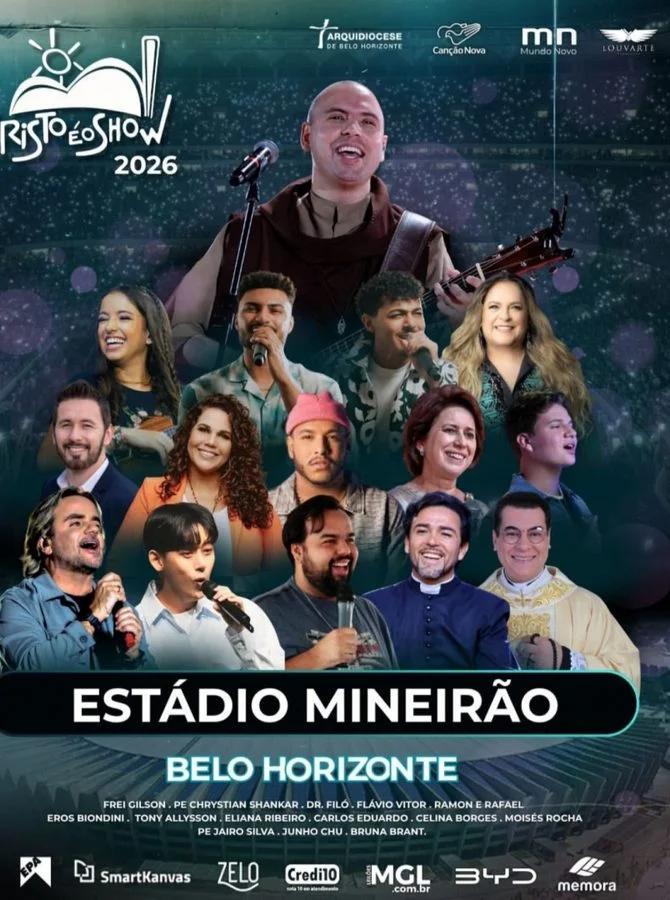 Cristo é o Show: Sistema Canção Nova transmite maratona de fé e música ao vivo de Belo Horizonte