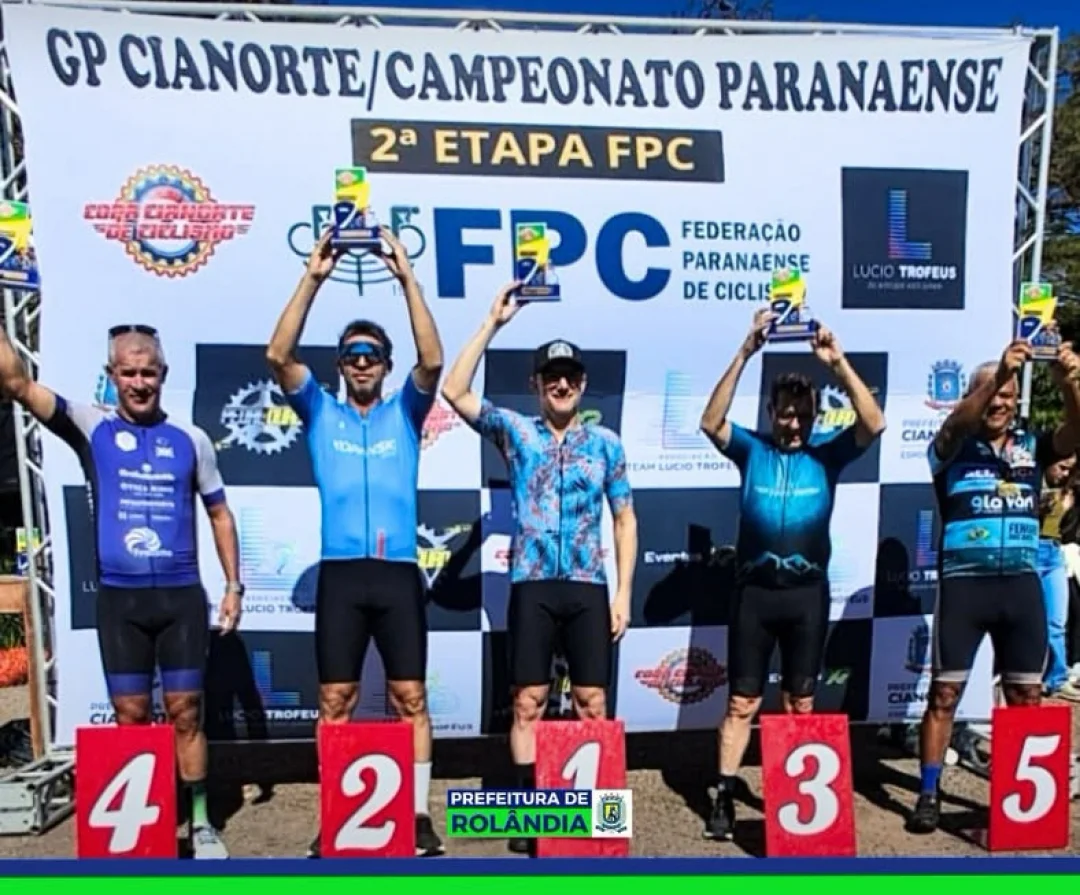 Equipe de ciclismo de Rolândia conquista sete títulos na 2ª etapa do Campeonato Paranaense