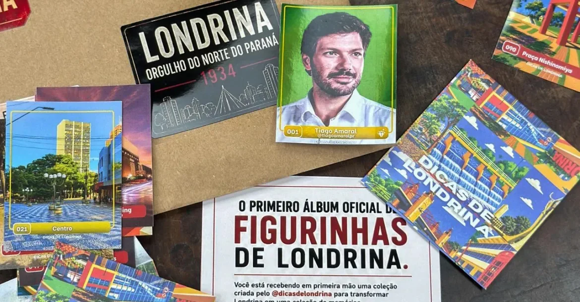 Londrina ganha álbum de figurinhas que destaca história, cultura e pontos turísticos da cidade