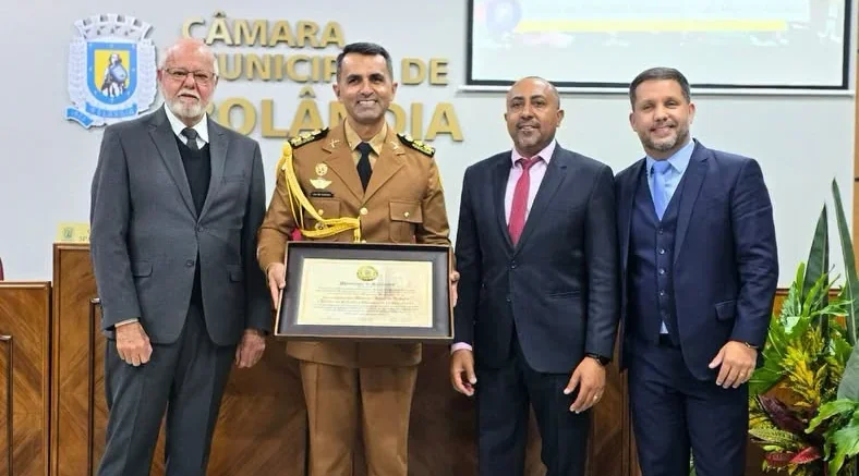 Coronel Marcos Antônio Tordoro recebe título de Cidadão Honorário de Rolândia