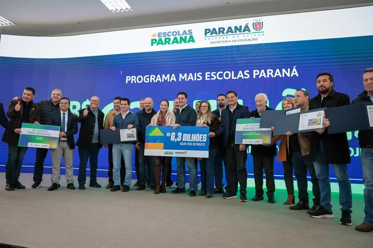 Paraná firma PPP de R$ 6,3 bilhões para construir 40 novos colégios estaduais
