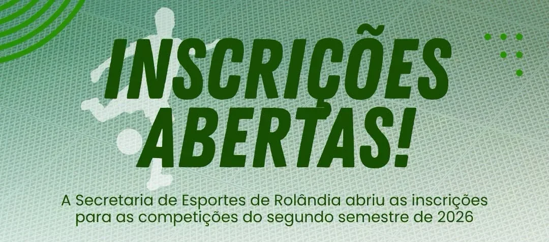Rolândia abre inscrições para campeonatos de futsal e futebol que movimentarão o segundo semestre
