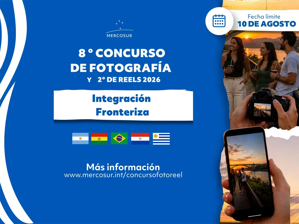 El concurso de fotografías y videos del MERCOSUR de este año está abierto y es sobre integración fronteriza