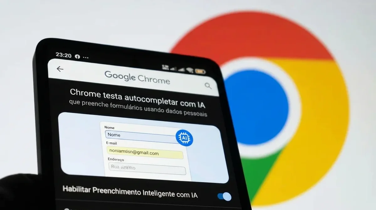Chrome testa autocompletar com IA que preenche formulários usando dados pessoais