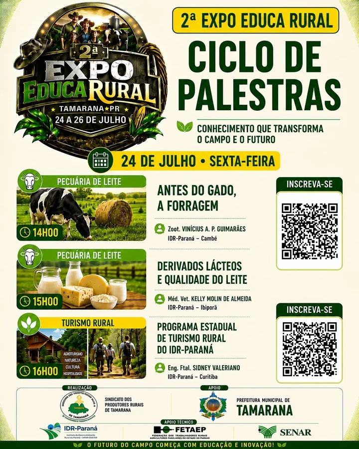 ExpoEduca Rural destaca nutrição animal como caminho para aumentar a produtividade da pecuária leiteira